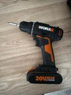 Worx 20 v accuboor schroefmachine, Bricolage & Construction, Enlèvement ou Envoi, Comme neuf, Moins de 400 watts, Foreuse et Perceuse