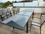 Table jardin + 4 chaises, Comme neuf