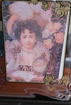 Vintage Art Nouveau Spiegel Coca-Cola groot huis bar horeca., Ophalen, Gebruikt