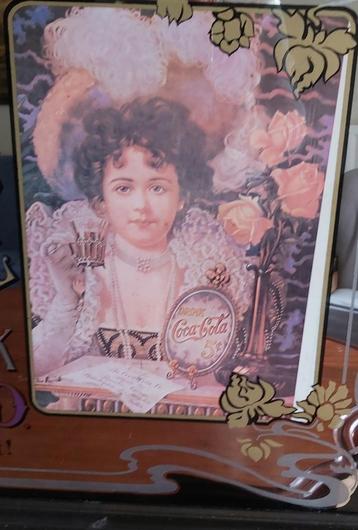 Miroir Coca-Cola vintage Art Nouveau, grande maison, bar, ho, Enlèvement, Utilisé