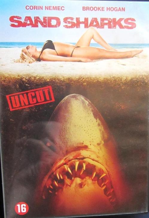 DVD HORROR- SAND SHARKS, Cd's en Dvd's, Dvd's | Horror, Zo goed als nieuw, Monsters, Alle leeftijden, Ophalen of Verzenden