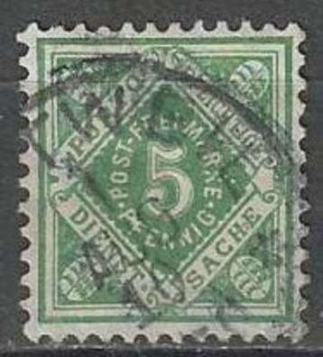 wurtemberg 1875/1901 - Yvert 4SE - Dientzegel 5 p (ST) beschikbaar voor biedingen