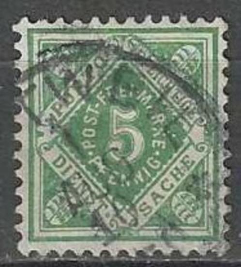 wurtemberg 1875/1901 - Yvert 4SE - Dientzegel 5 p (ST), Postzegels en Munten, Postzegels | Europa | Duitsland, Gestempeld, Verzenden