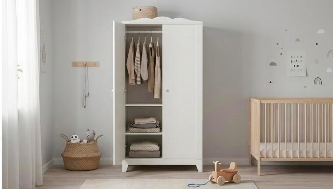 IKEA Hensvik kleerkast – klassieker voor de kinderkamer, Maison & Meubles, Armoires | Penderies & Garde-robes, Comme neuf, 150 à 200 cm