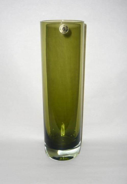 RIIHIMÄEN LASI, FINL. CILINDERVAAS TAMARA ALADIN CA 1970/75, Antiek en Kunst, Antiek | Glaswerk en Kristal, Ophalen of Verzenden