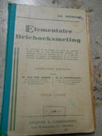 Elementaire Driehoeksmeting - 1953, Livres, Livres scolaires, Utilisé, Enlèvement ou Envoi