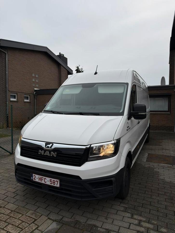 MAN le 3.140, Autos, Camionnettes & Utilitaires, Particulier, ABS, MAN, Diesel, Euro 6, Boîte manuelle, Blanc, Gris, Enlèvement