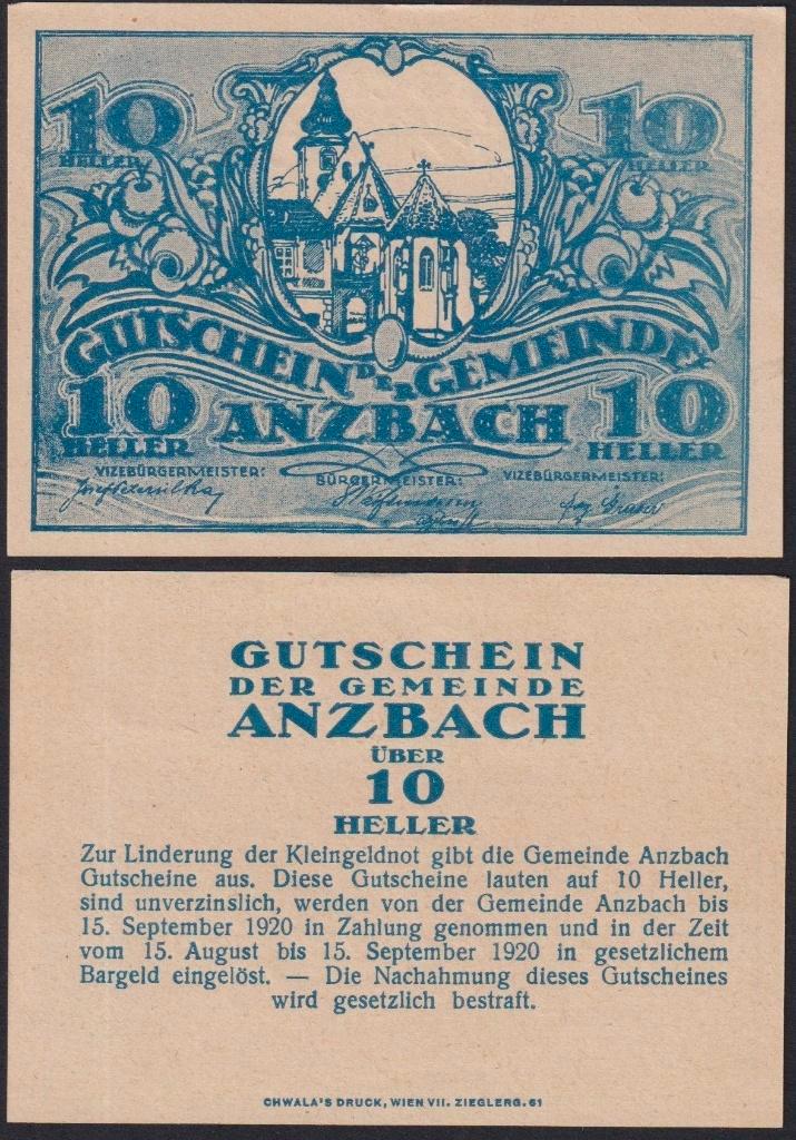 Anzbach, Timbres & Monnaies, Monnaies & Billets de banque | Collections, Billets de banque, Enlèvement ou Envoi
