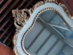 Antieke spiegel en bijzettafel, Antiquités & Art, Antiquités | Miroirs, Enlèvement ou Envoi