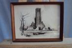 houtskool tekening, Antiek en Kunst, Ophalen of Verzenden