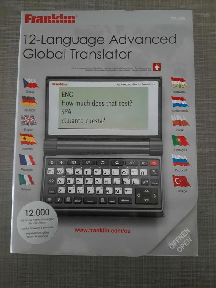 Wereldvertaler met 12 talen, Computers en Software, Vintage Computers, Ophalen of Verzenden