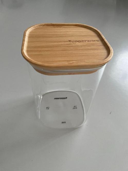 Tupperware - Glazen bewaarcontainer 1.1L (NIEUW), Huis en Inrichting, Keuken | Tupperware, Nieuw, Bus of Trommel, Ophalen of Verzenden