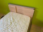 Eenpersoonsbed met bedlade 90x200cm, inclusief 2 matrassen, Beige, 90 cm, Gebruikt, Eenpersoons