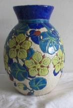 vase art déco Boch Keramis à fleurs colorées 145, Antiquités & Art, Antiquités | Céramique & Poterie, Envoi