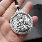 Levensduur Gunstige Wolk Boeddha - 925 Sterling Zilver, Nieuw, Zilver, Kruis of Symbool, Zilver