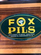Fox reclame bordje, Verzamelen, Biermerken, Ophalen, Gebruikt, Overige merken