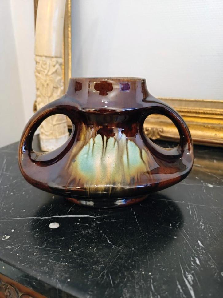 Art Deco druipvaas Thulin, Antiek en Kunst, Antiek | Keramiek en Aardewerk, Ophalen of Verzenden