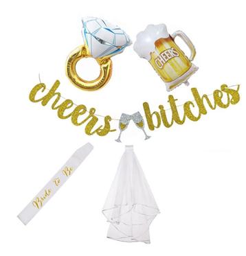Cheers bitches - vrijgezellen pakket - feest beschikbaar voor biedingen