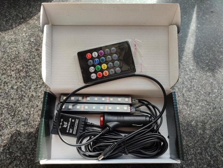 Auto ledverlichting met afstandsbediening Nieuw, Auto diversen, Auto-accessoires, Nieuw, Ophalen of Verzenden