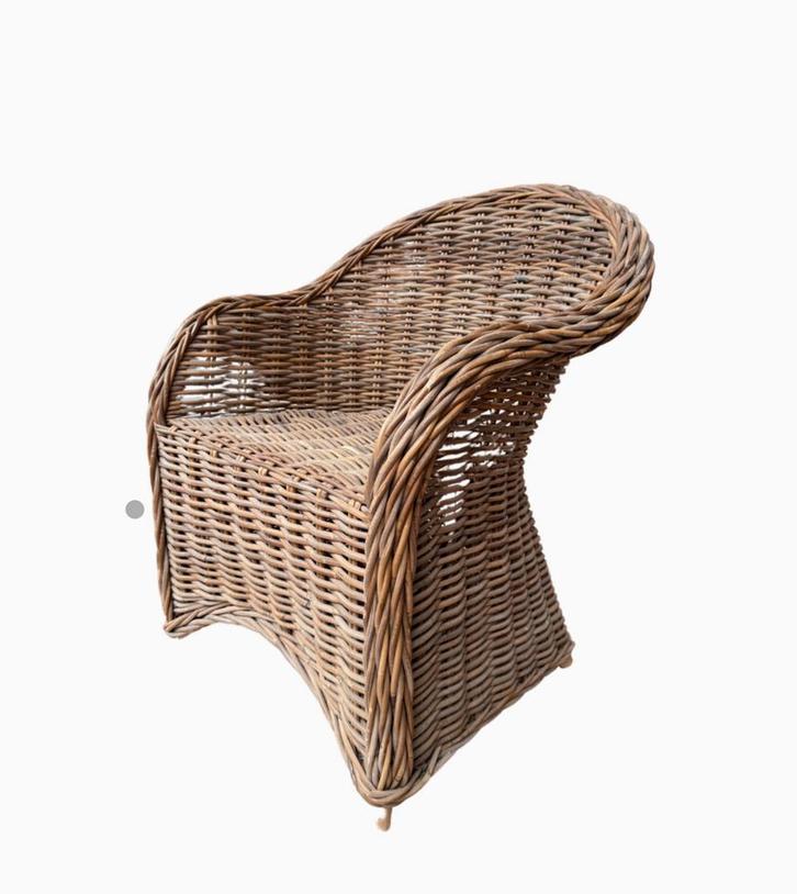 Prachtige rieten stoelen, Huis en Inrichting, Stoelen, Zo goed als nieuw, Vier, Riet of Rotan, Bruin, Ophalen