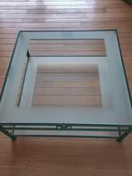Mooie vierkante salontafel, Huis en Inrichting, Tafels | Salontafels, Ophalen, Gebruikt, 50 tot 100 cm, Vierkant