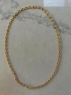 Gouden 18 karaat ketting koffieboon 50 cm 14.92 gr, Handtassen en Accessoires, Ophalen of Verzenden, Zo goed als nieuw, Goud, Goud