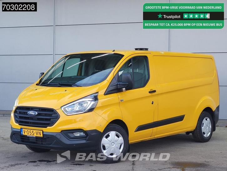 Ford Transit Custom 130PK L2H1 Trekhaak LED Xenon Airco Crui, Auto's, Bestelwagens en Lichte vracht, Bedrijf, Te koop, Airconditioning