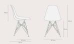 Eames DSR stoelen van Vitra x 4, Ophalen of Verzenden, Nieuw, Wit, Metaal