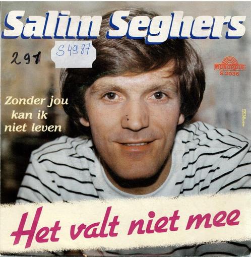 Vinyl, 7"   /   Salim Seghers – Het Valt Niet Mee, Cd's en Dvd's, Vinyl | Overige Vinyl, Overige formaten, Ophalen of Verzenden