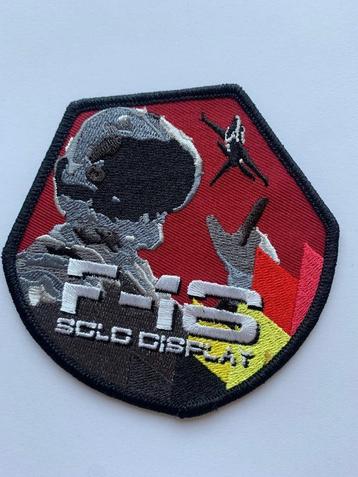 Badge F-16 solo display Belgian Air Force Luchtmacht 