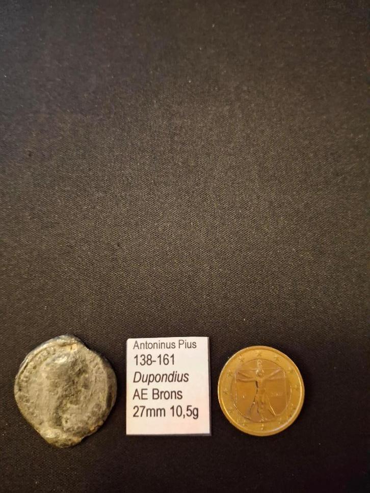 Keizer Antoninus Pius  Type: Bronzen AE Dupondius, Postzegels en Munten, Munten | Europa | Niet-Euromunten, Losse munt, Overige landen
