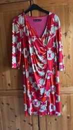 Four roses 42 roze oranje rood breige, Kleding | Dames, Jurken, Ophalen of Verzenden, Zo goed als nieuw, Rood