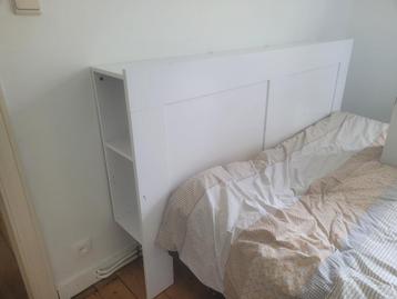 ikea BRIMNES Tête de lit avec rangement - 180cm, Queen size, Enlèvement, Utilisé, 180 cm