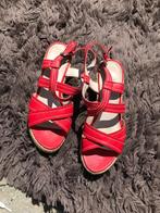 Rode sandalen schoenen espadrilles maat 39, Kleding | Dames, Schoenen, Zo goed als nieuw, Espadrilles, Ophalen, Rood