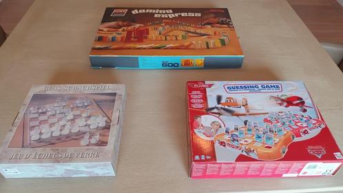 Lot van 3 kinderspellen: Wie is het + schaakbord + domino, Kinderen en Baby's, Speelgoed | Overig, Nieuw, Ophalen