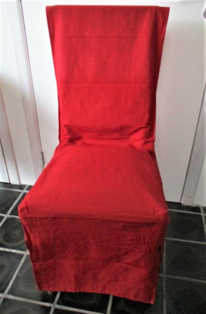Overtrekken voor hoge stoelen 8st., Maison & Meubles, Enlèvement, Comme neuf, Rouge, Cinq, Six Chaises ou plus