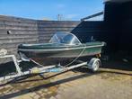 Motorboot hille delphin, pega trailer, mercury moter, Watersport en Boten, Vis- en Consoleboten, Ophalen, Zo goed als nieuw