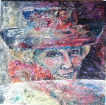 " Prinses Beatrix " Acryl op doek van Lizan van Dijk beschikbaar voor biedingen