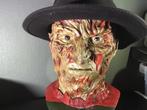 Life size hoofd freddy krueger gemaakt uit vinyl en geairbru, Verzamelen, Ophalen of Verzenden, Nieuw, Film, Beeldje, Replica of Model