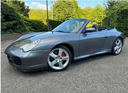 Porsche 911 Carrera 4S Cabrio, Auto's, Porsche, Particulier, Benzine, Euro 3, Cabriolet, 2 deurs, Automaat, Zilver of Grijs, Zwart