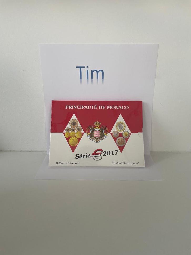Monaco 2017 set 8 munten, Postzegels en Munten, Munten | Europa | Euromunten, Setje, Overige waardes, Monaco, Ophalen