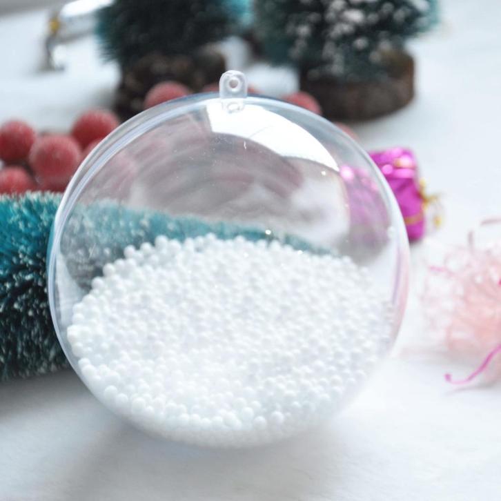 Kerstballen transparant 10 cm, Diversen, Kerst, Nieuw, Ophalen of Verzenden