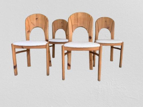 4 grenen eetkamerstoelen in Koefoed stijl, Antiek en Kunst, Antiek | Meubels | Stoelen en Sofa's, Ophalen of Verzenden