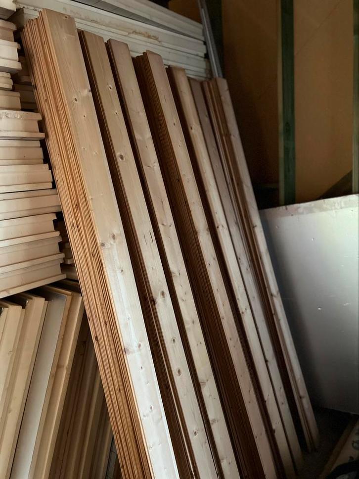 Nieuwe vuren schroten - 131 stuks (24 m2), Doe-het-zelf en Bouw, Hout en Planken, Vuren, Ophalen