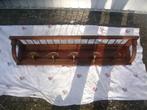 vintage wand kapstok - 107 cm lang  met 5 koperen haken, Huis en Inrichting, Woonaccessoires | Kapstokken, Wandkapstok, Gebruikt
