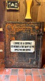 gevangenis deur, antiek, zwaar stalen deur, Antiek en Kunst, Curiosa en Brocante, Ophalen