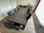 Moderne massief eiken eetplaats, Ophalen, Zo goed als nieuw, Modern, Minder dan 4 stoelen