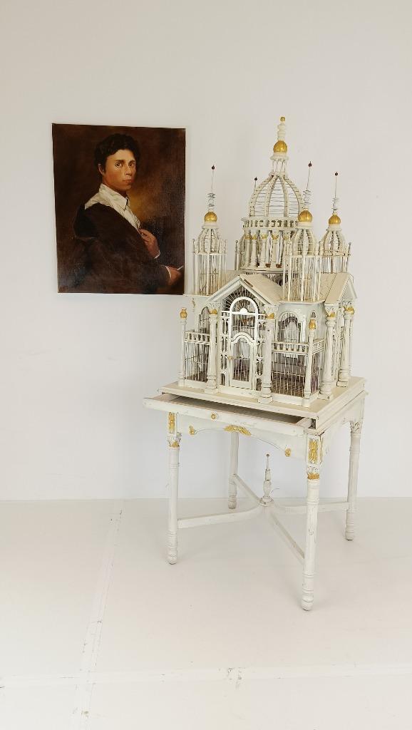 Franse Victoriaanse vogelkooi, Dieren en Toebehoren, Vogels | Hokken en Kooien, Zo goed als nieuw, Vogelkooi, Ophalen of Verzenden