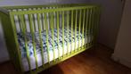 Lit BB - Lit cage IKEA SOMNAT + garniture de lit "nounours", Moins de 140 cm, Enlèvement, Utilisé, Moins de 70 cm