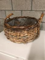 Rieten bloemenmand, Jardin & Terrasse, Pots de fleurs, 25 à 40 cm, Rond, Enlèvement, Utilisé